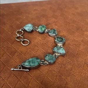 Elegant Green Stone Bracelet